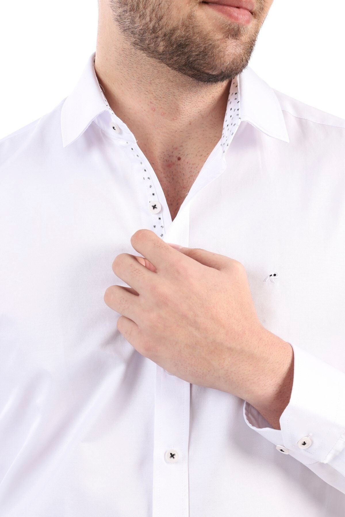 Beyaz Slim Fit Gömlek