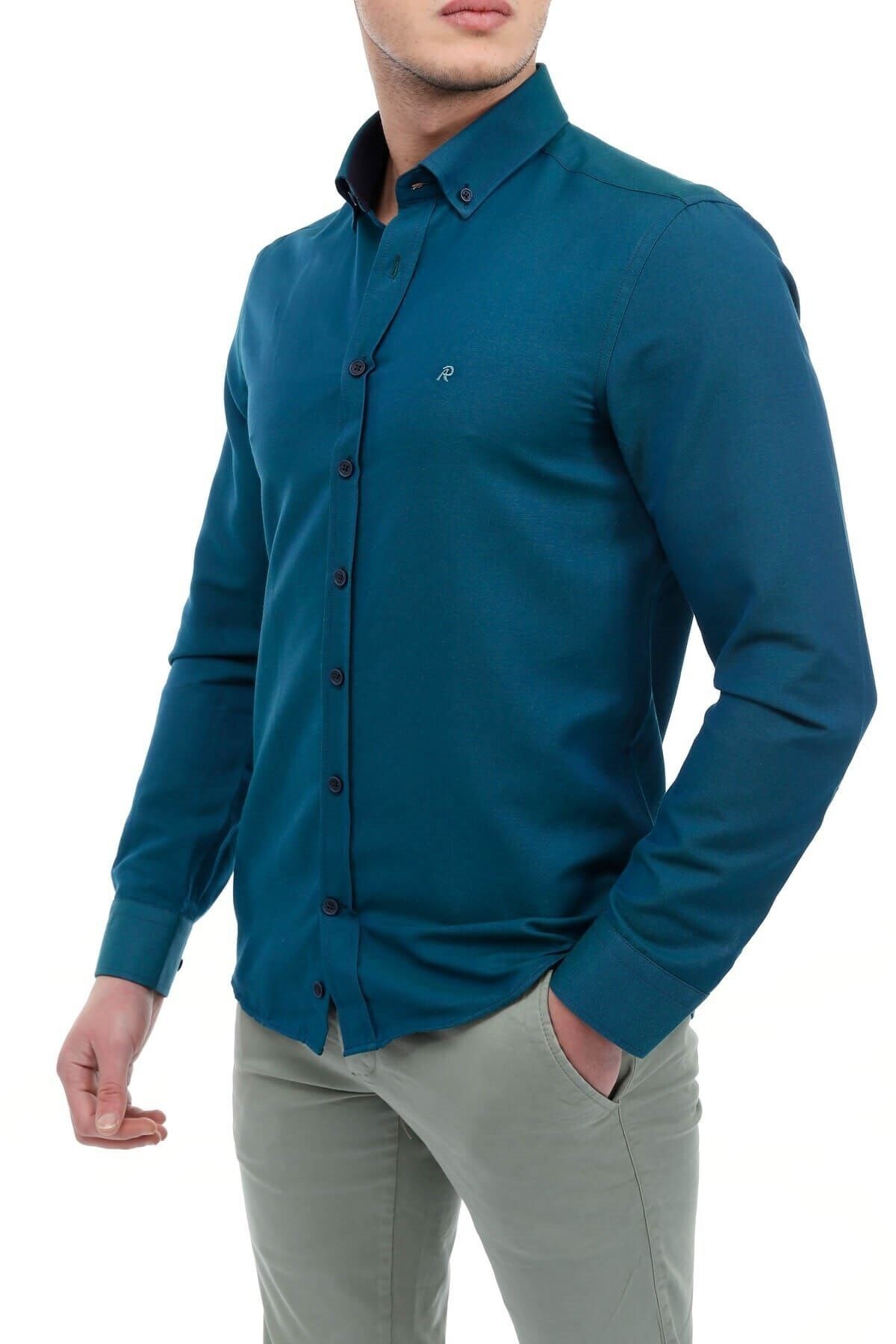 Haki Slim Fit Gömlek