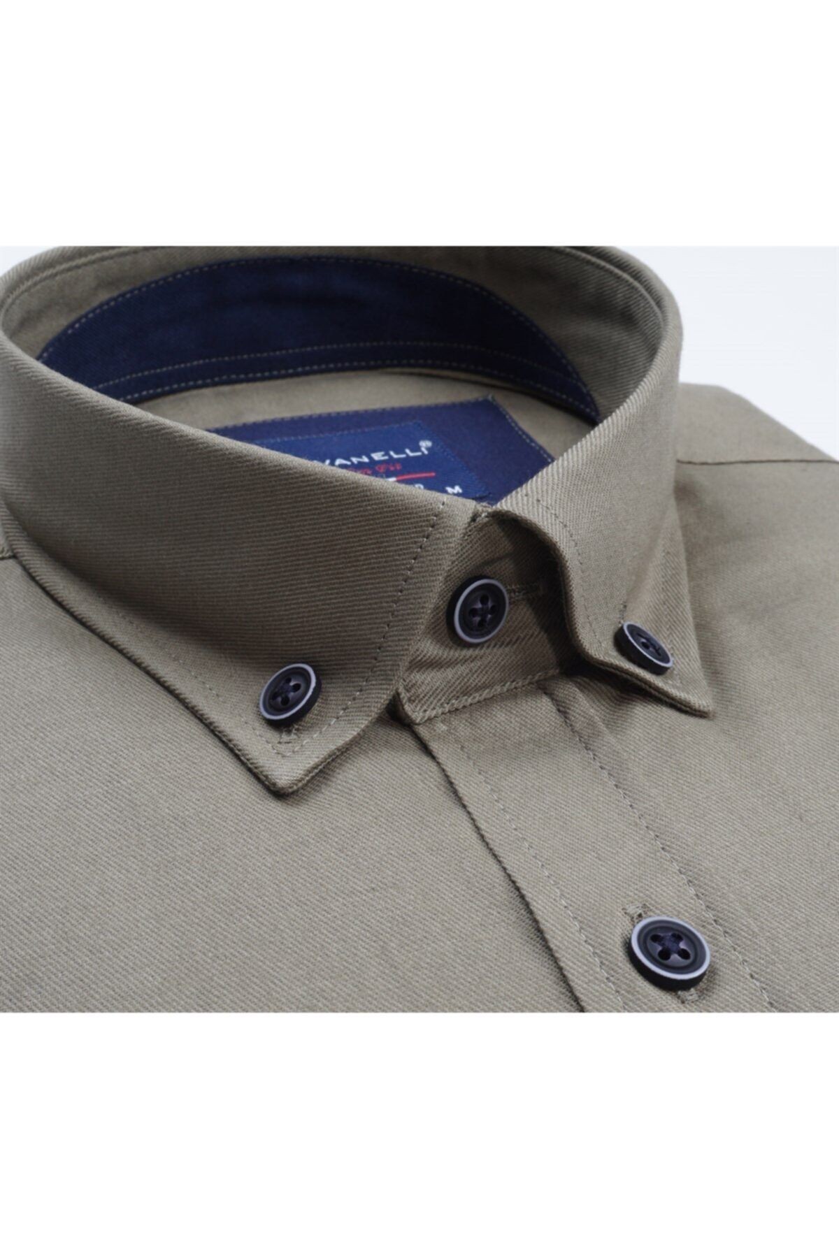 Erkek Bej Süper Slim Gabardin Likralı Gömlek