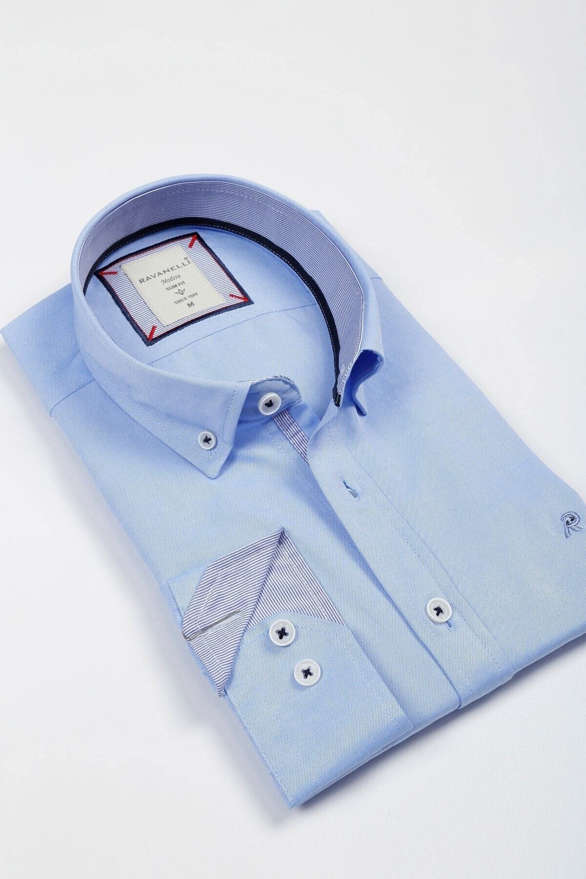 Mavi Slim Fit Gömlek