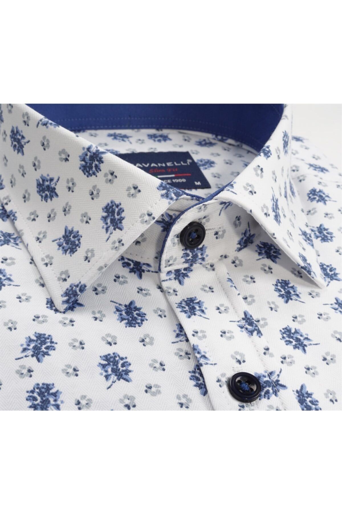 Slim Fit Baskılı Erkek Gömlek