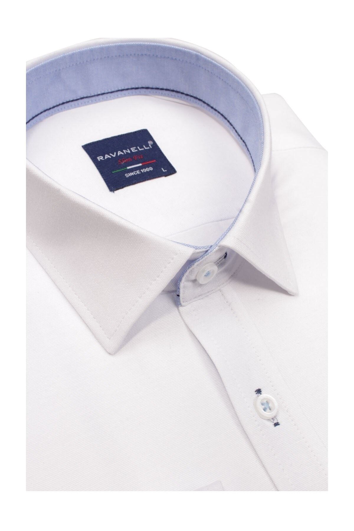 Slim Fit Şambre Uzun Kol Gömlek