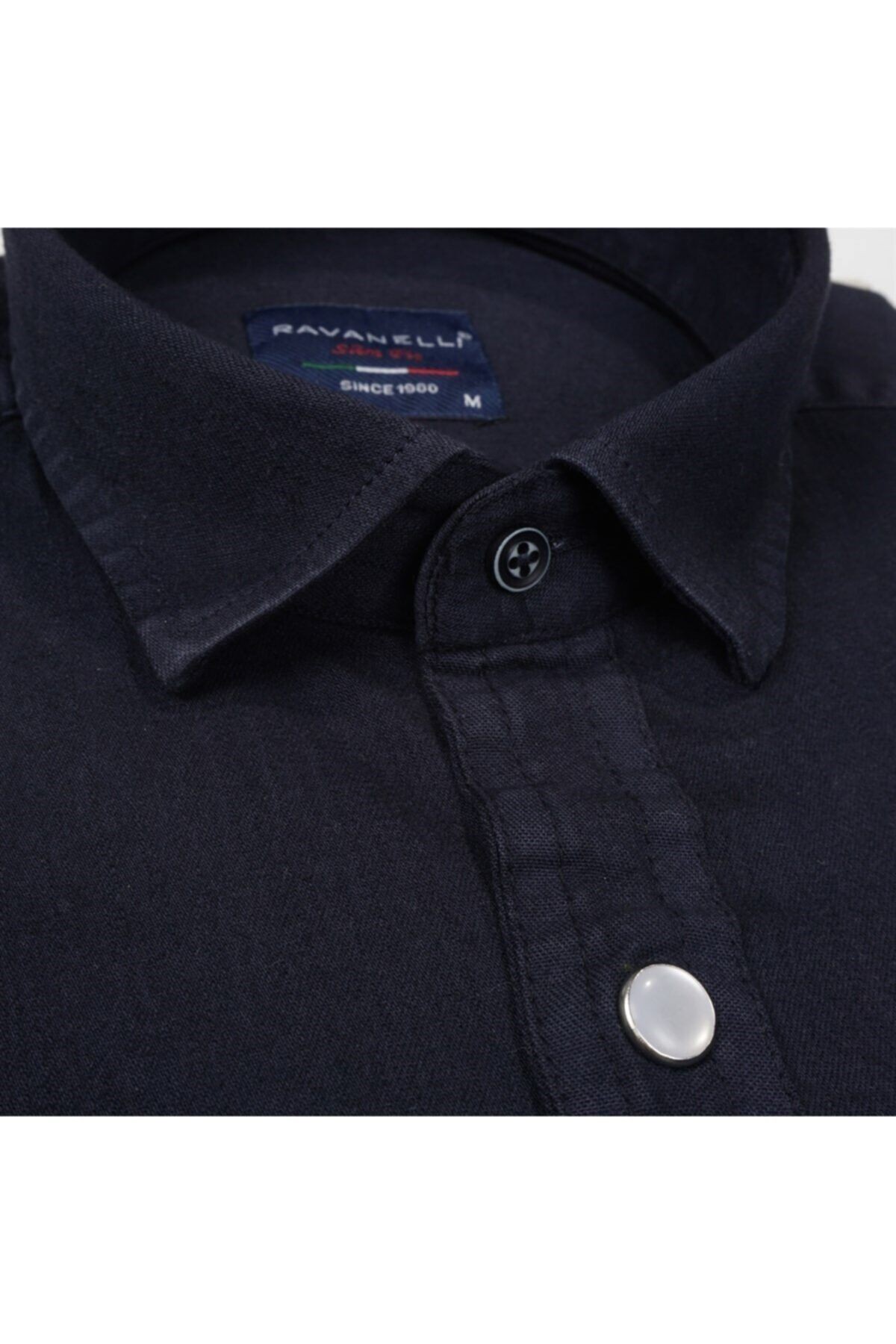 Erkek Lacivert Slim Fit Gabardin Açmalı Çift Cep