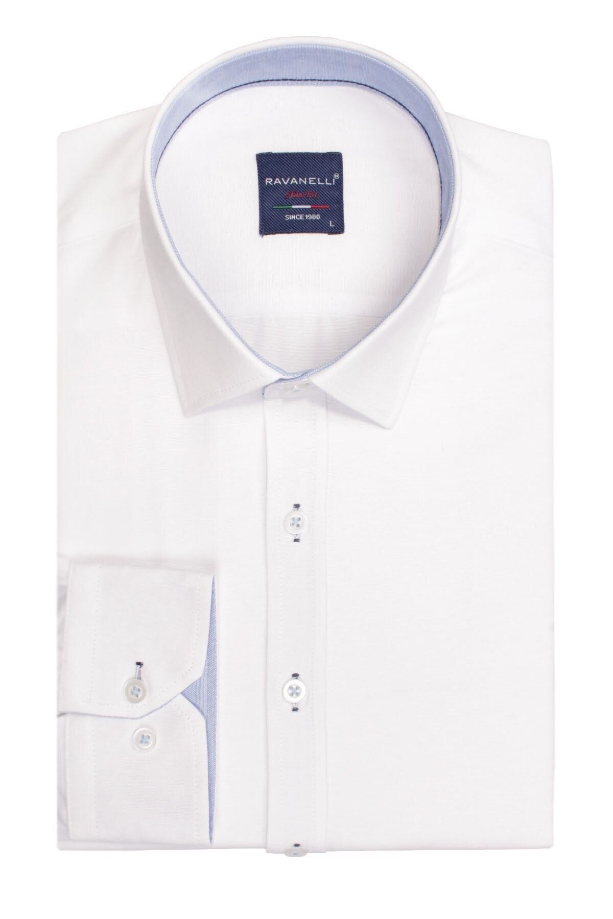 Slim Fit Şambre Uzun Kol Gömlek
