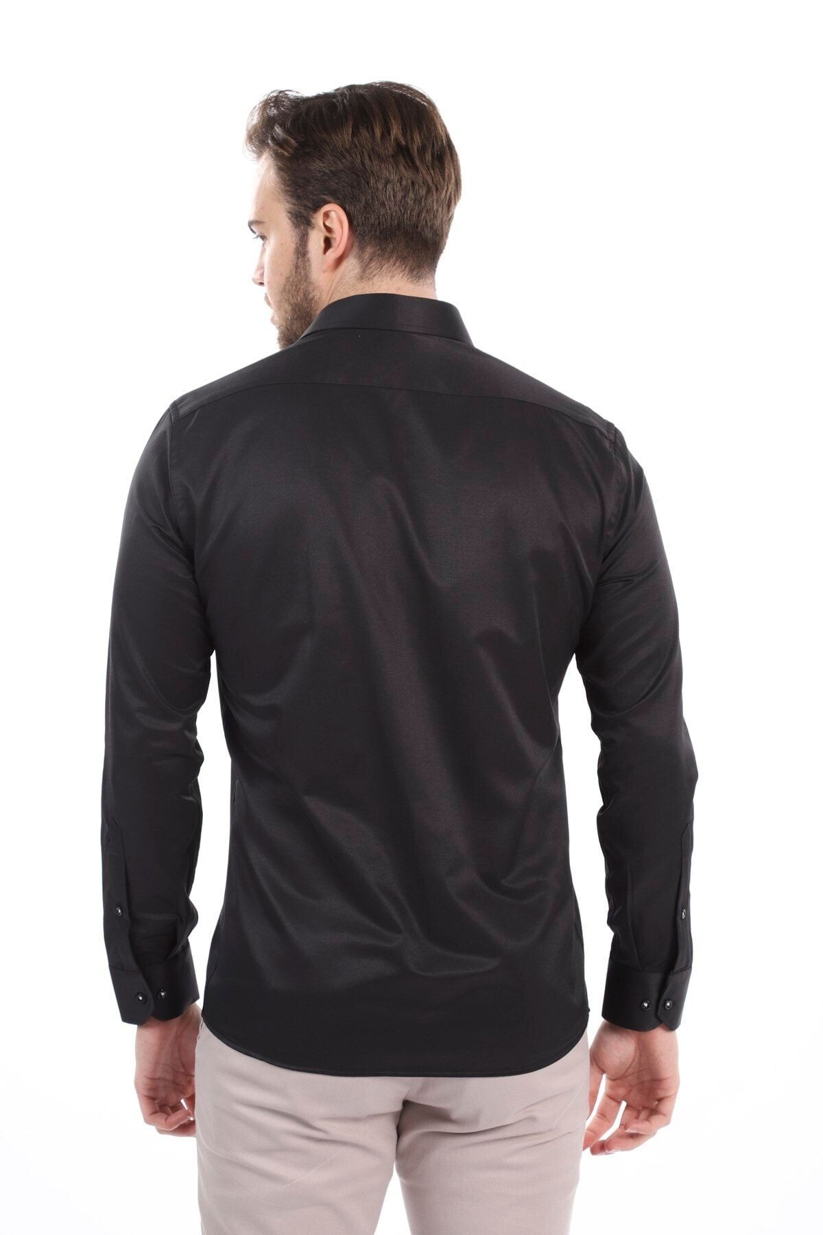 Siyah Slim Fit Gömlek