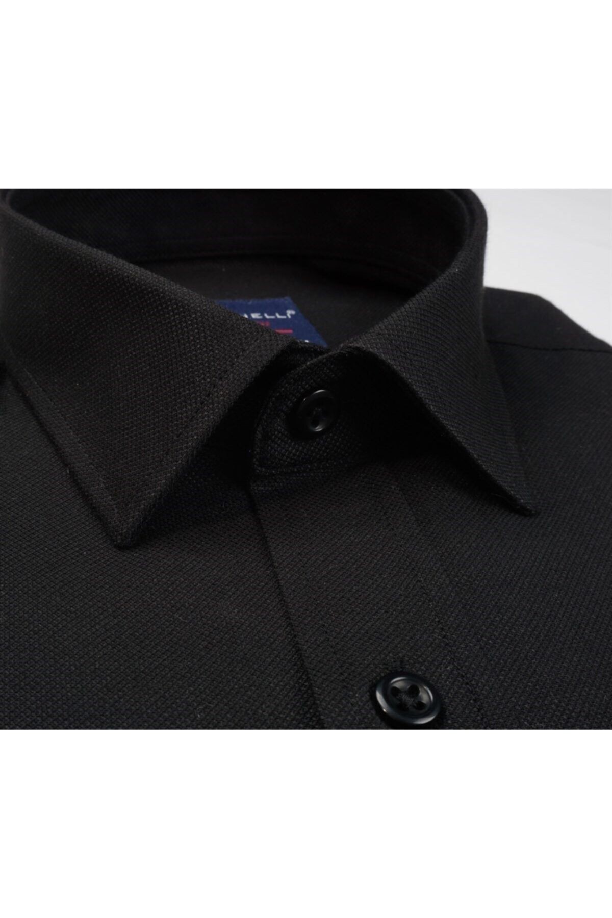 Erkek Siyah Slim Fit Şambre Ve Oxford Gömlek