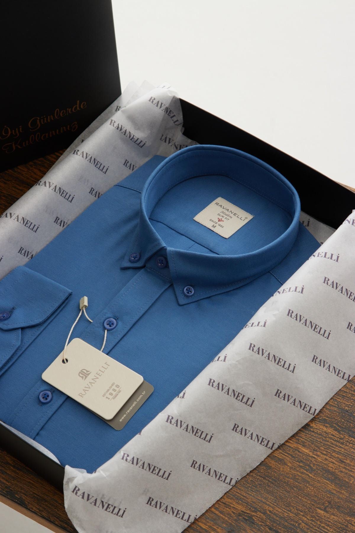 Vessmen Bordo Dar Kesim Slim Fit Yaka Düğmeli Uzun Kol Erkek Gömlek