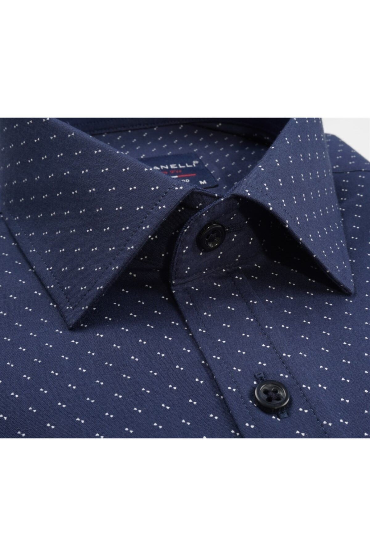 Slim Fit Baskılı Likralı Erkek Gömlek