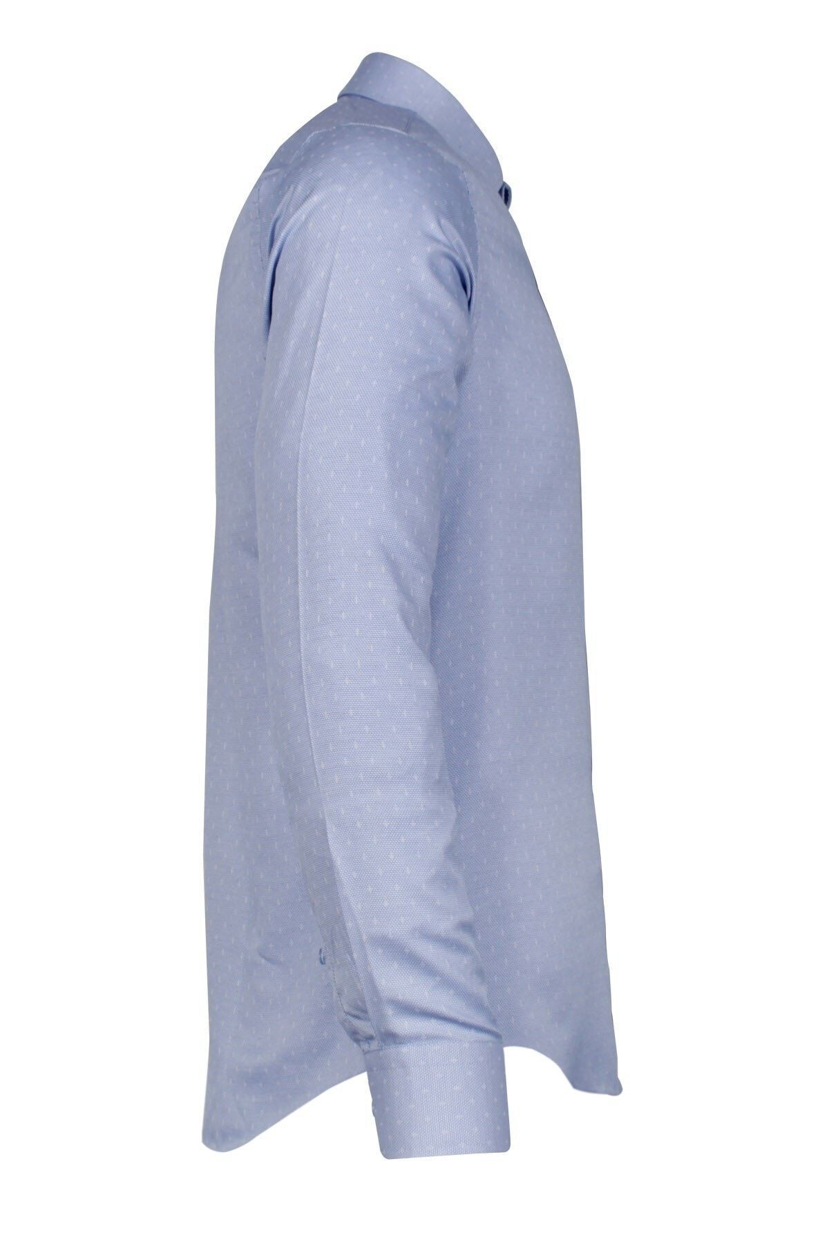 Slim Fit Armürlü Erkek Gömlek