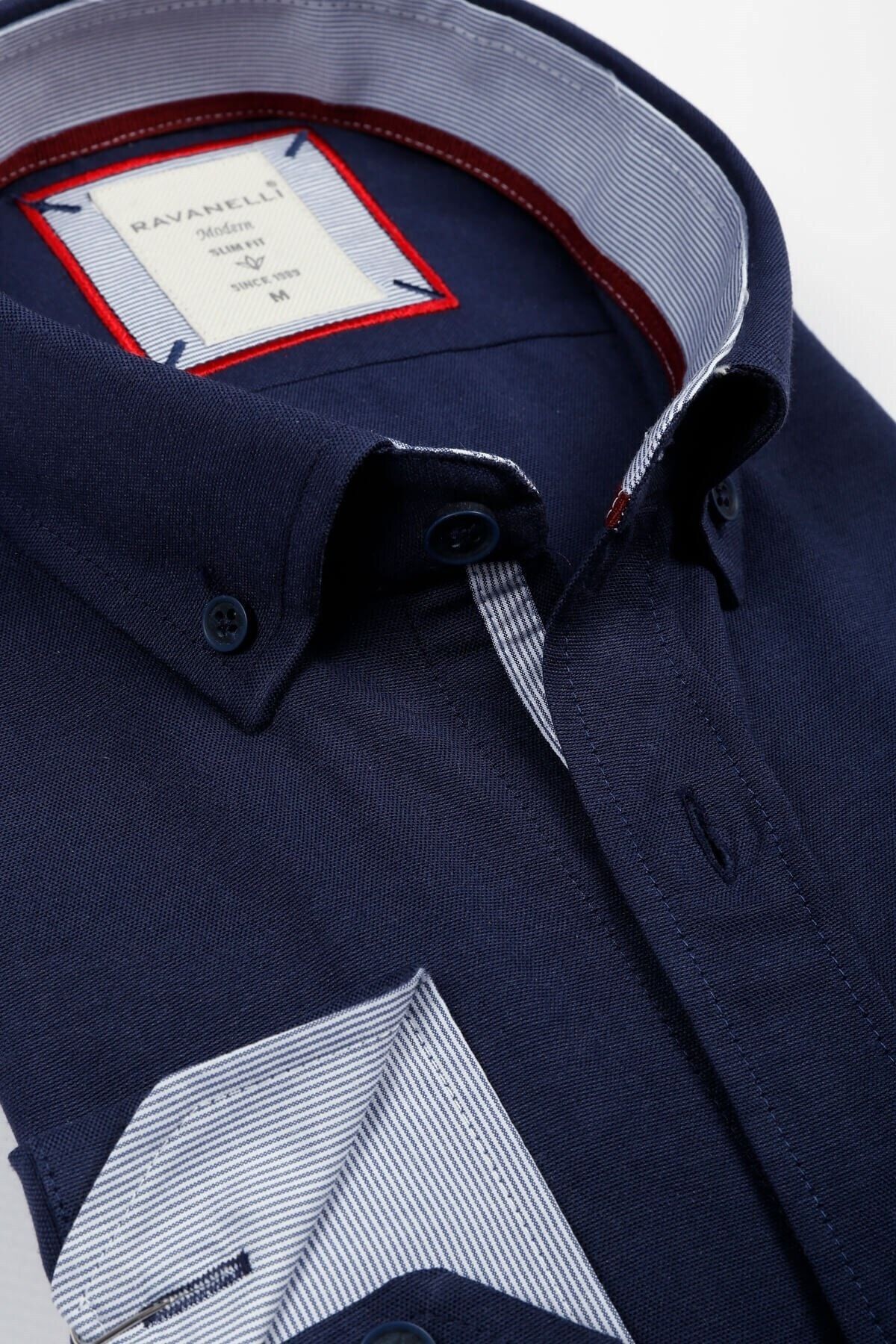 Lacivert Slim Fit Gömlek