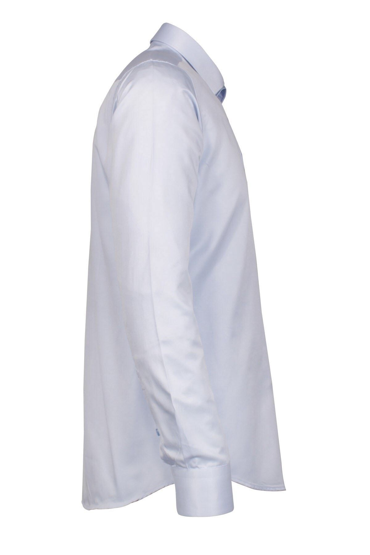 Erkek Beyaz Slim Fit Armürlü Erkek Gömlek