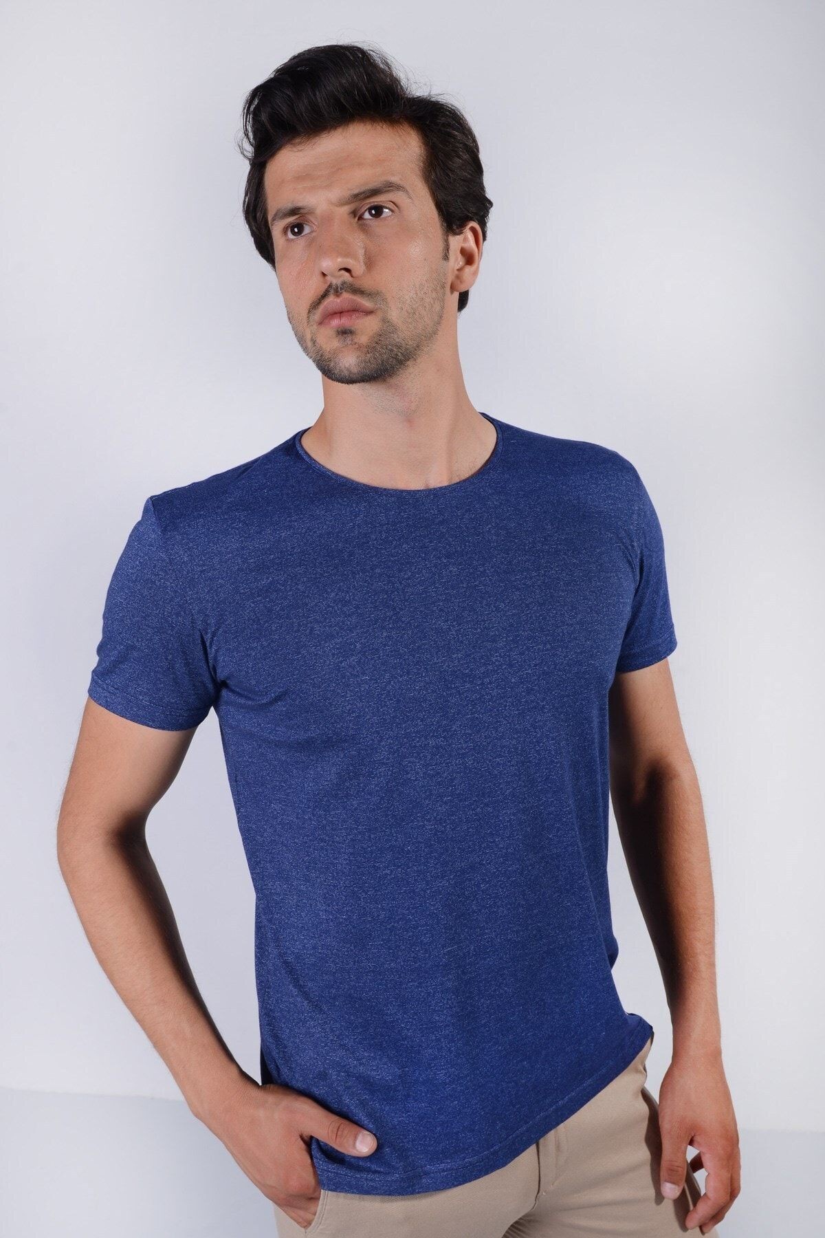 Erkek Mavi T-shirt