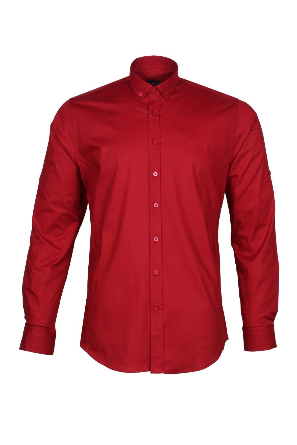 Slim Fit Likralı Erkek Gömlek