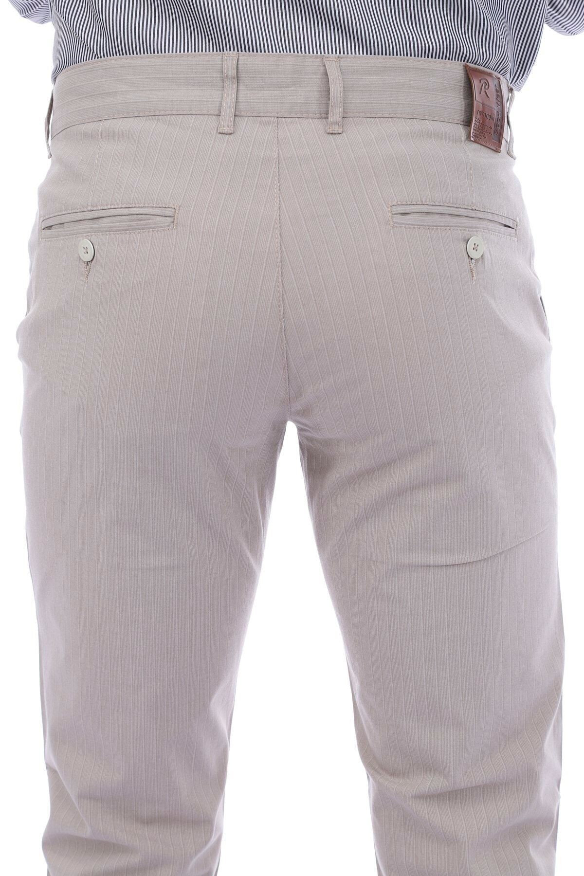 Erkek Bej Chıno Regular Fit Pantolon