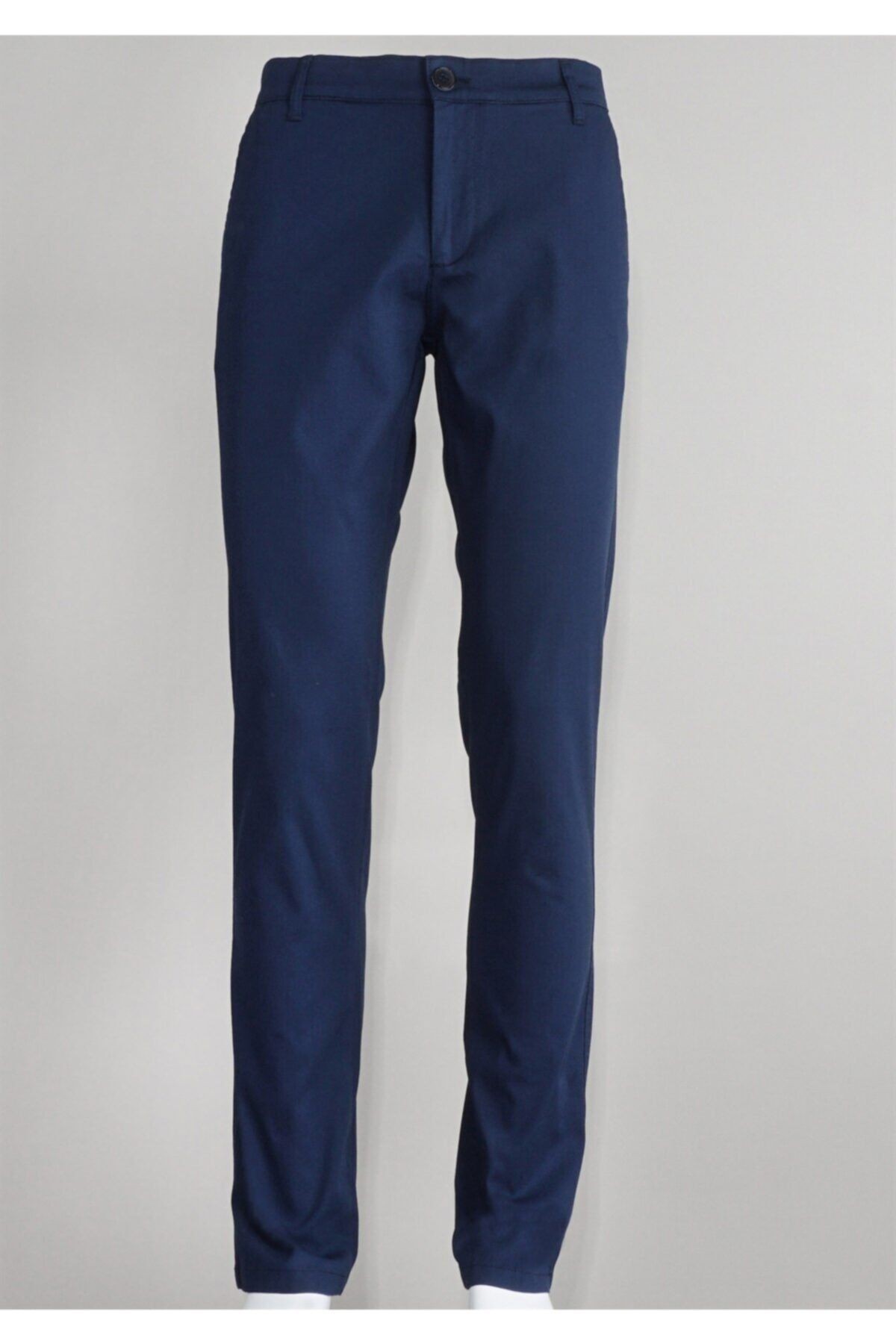 Erkek Lacivert Regular Fıt Gabardin Pantolon