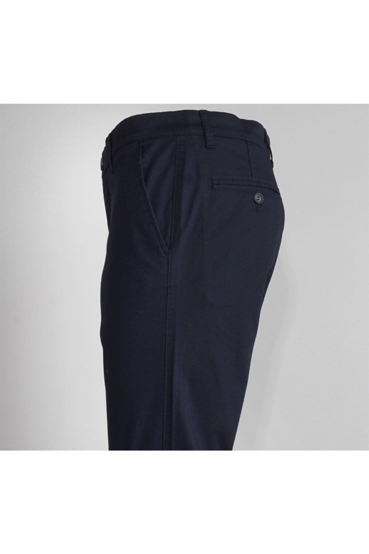 Erkek Siyah Regular Fıt Gabardin Pantolon