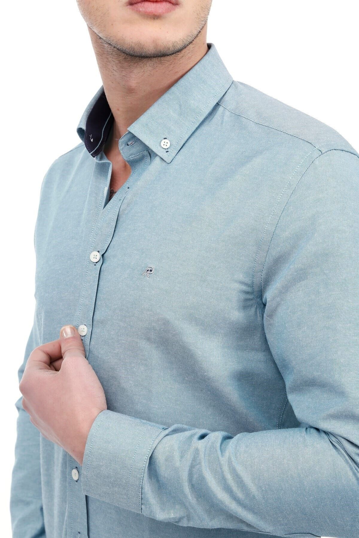 Açık Yeşil Slim Fit Gömlek
