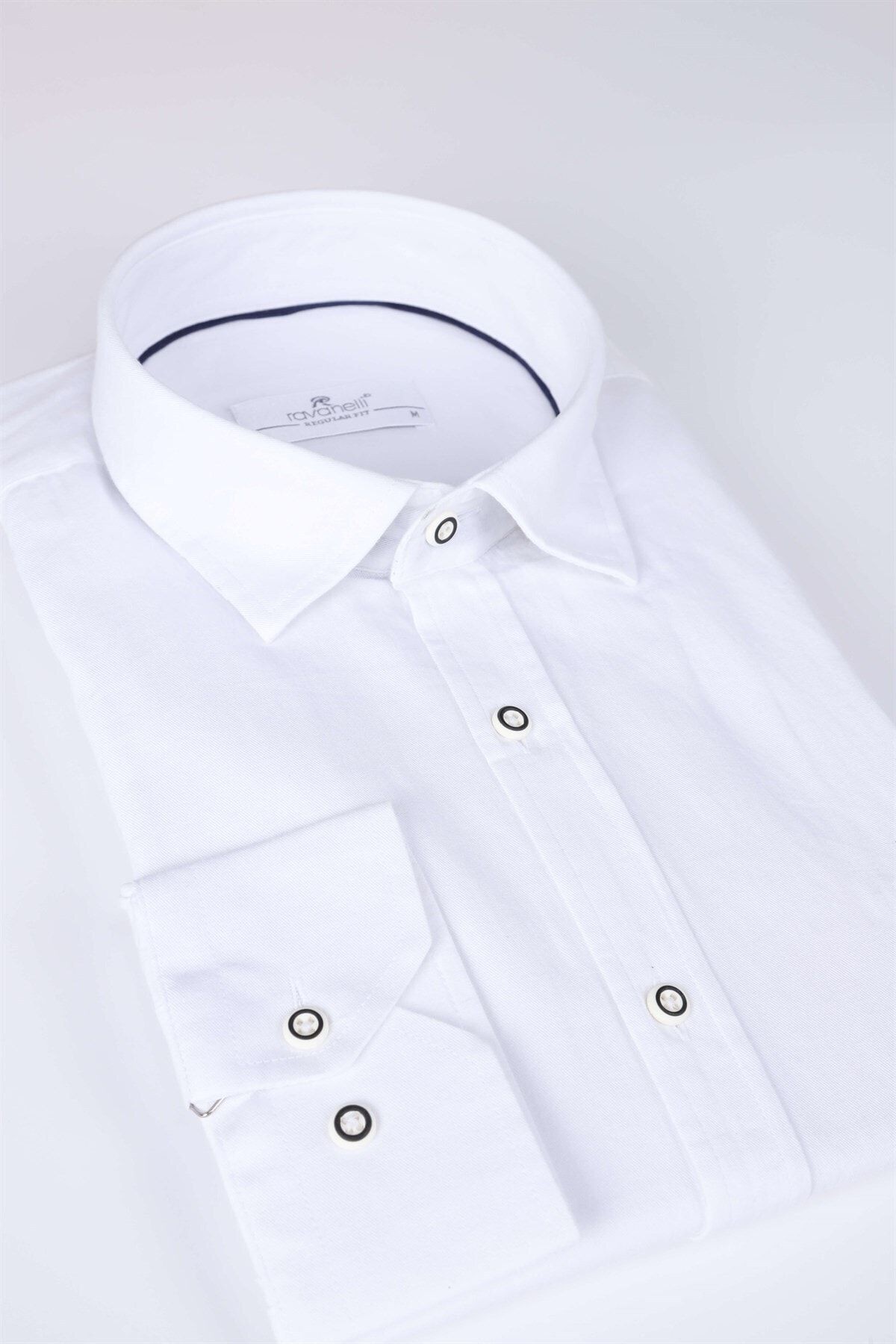Beyaz Pamuklu Slim Fit Gömlek