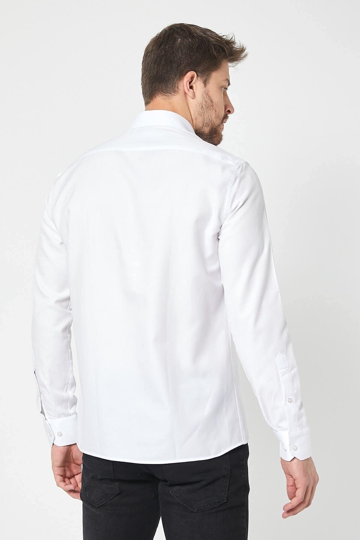 Beyaz Slim Fit Gömlek