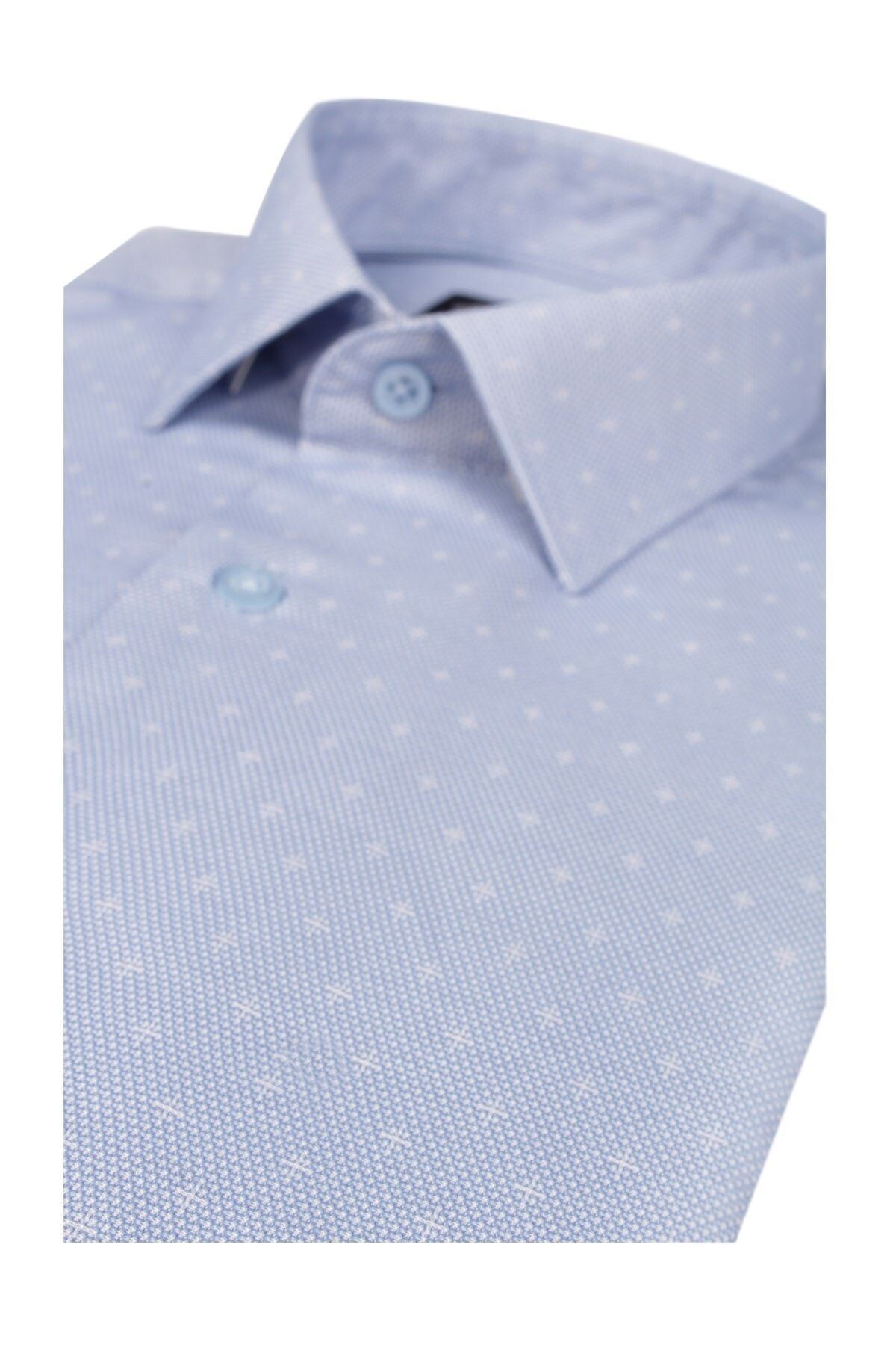 Slim Fit Armürlü Erkek Gömlek
