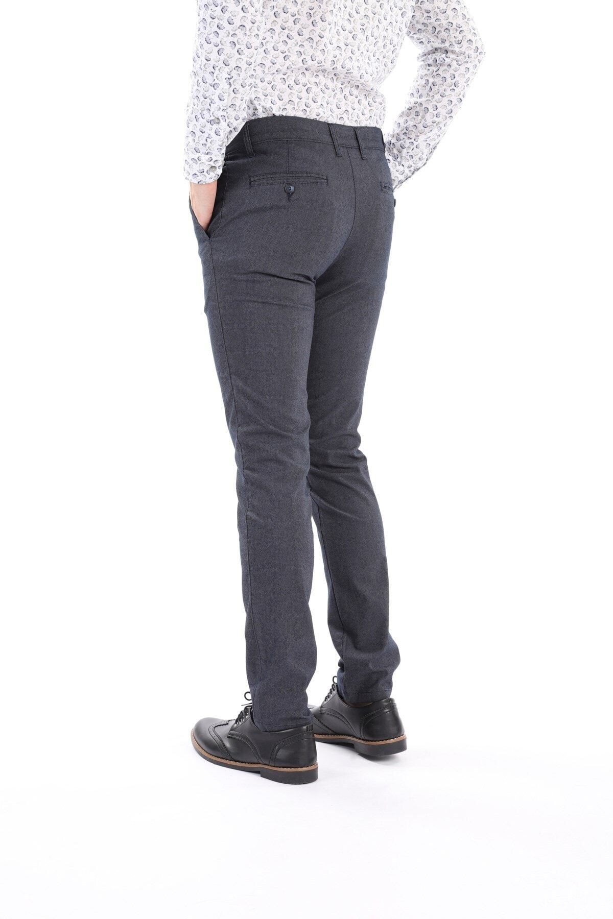 Erkek Lacivert Chıno Regular Fit Pantolon