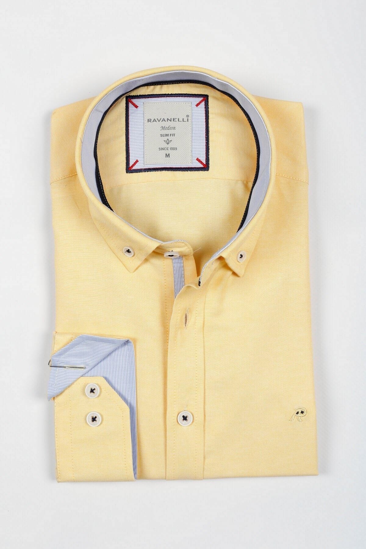 Sarı Slim Fit Gömlek