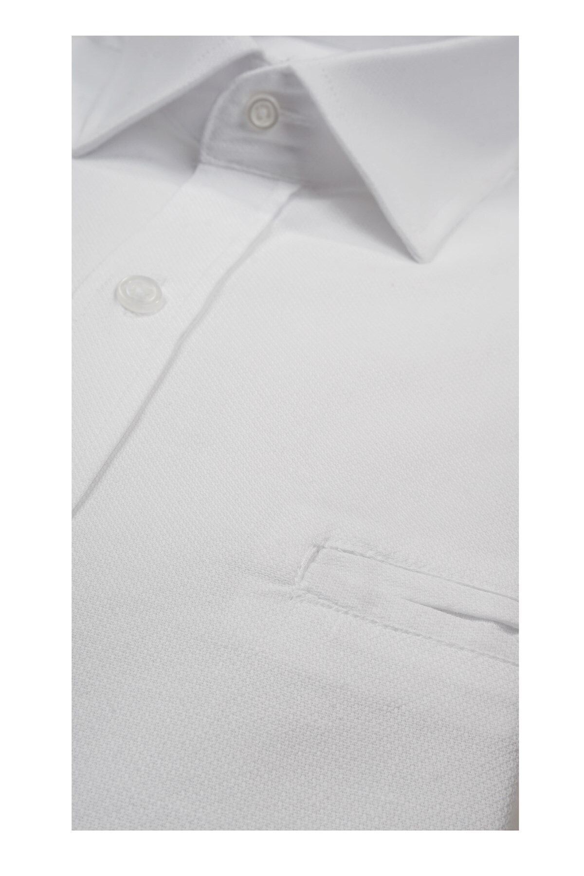 Slim Fit Oxford Likralı Erkek Gömlek