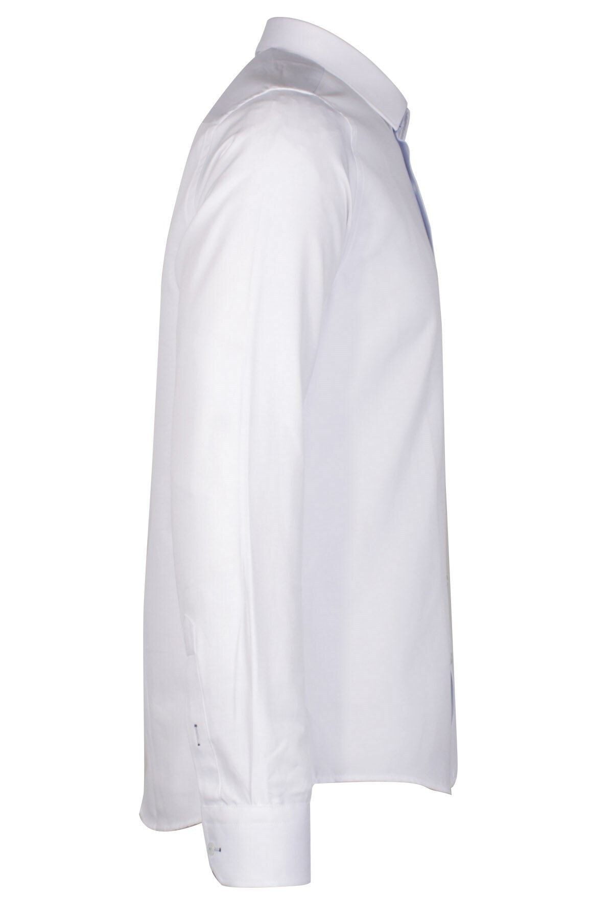 Slim Fit Şambre Uzun Kol Gömlek