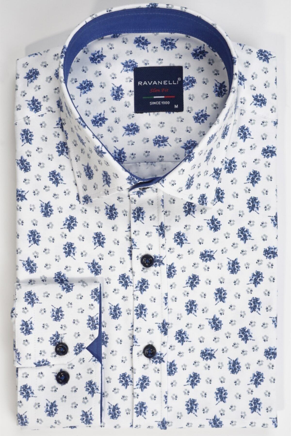 Slim Fit Baskılı Erkek Gömlek