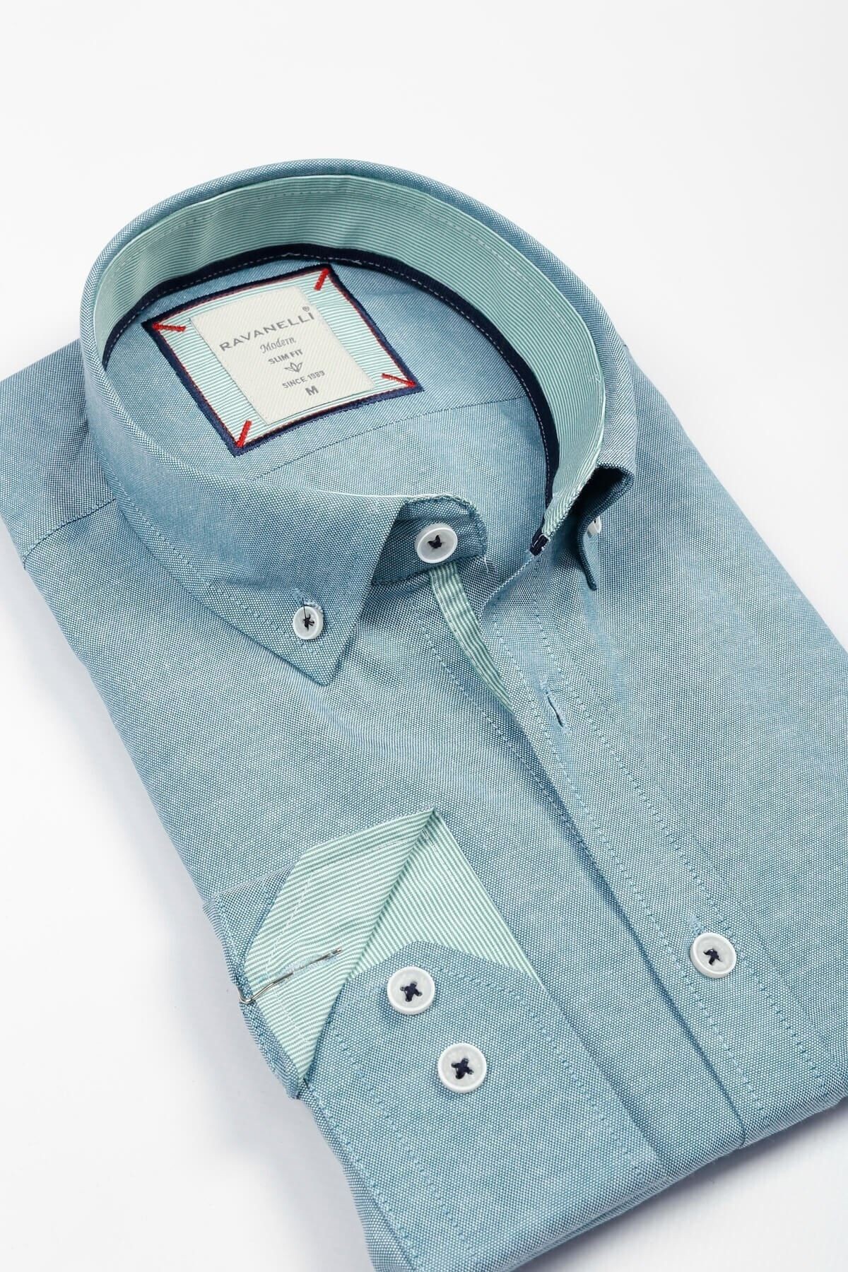 Açık Yeşil Slim Fit Gömlek