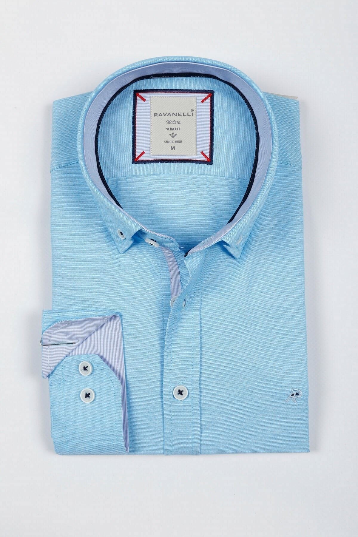 Turkuaz Slim Fit Gömlek