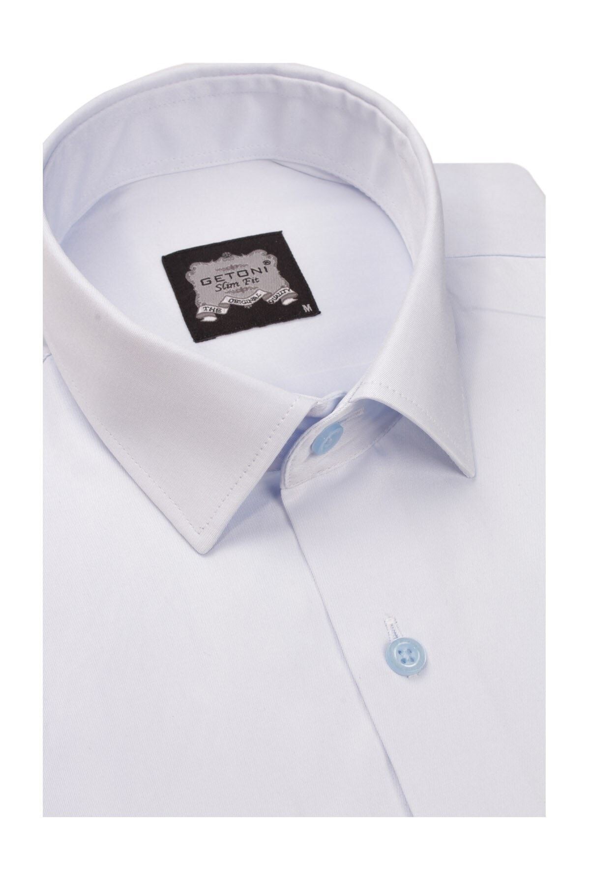 Erkek Beyaz Slim Fit Armürlü Erkek Gömlek