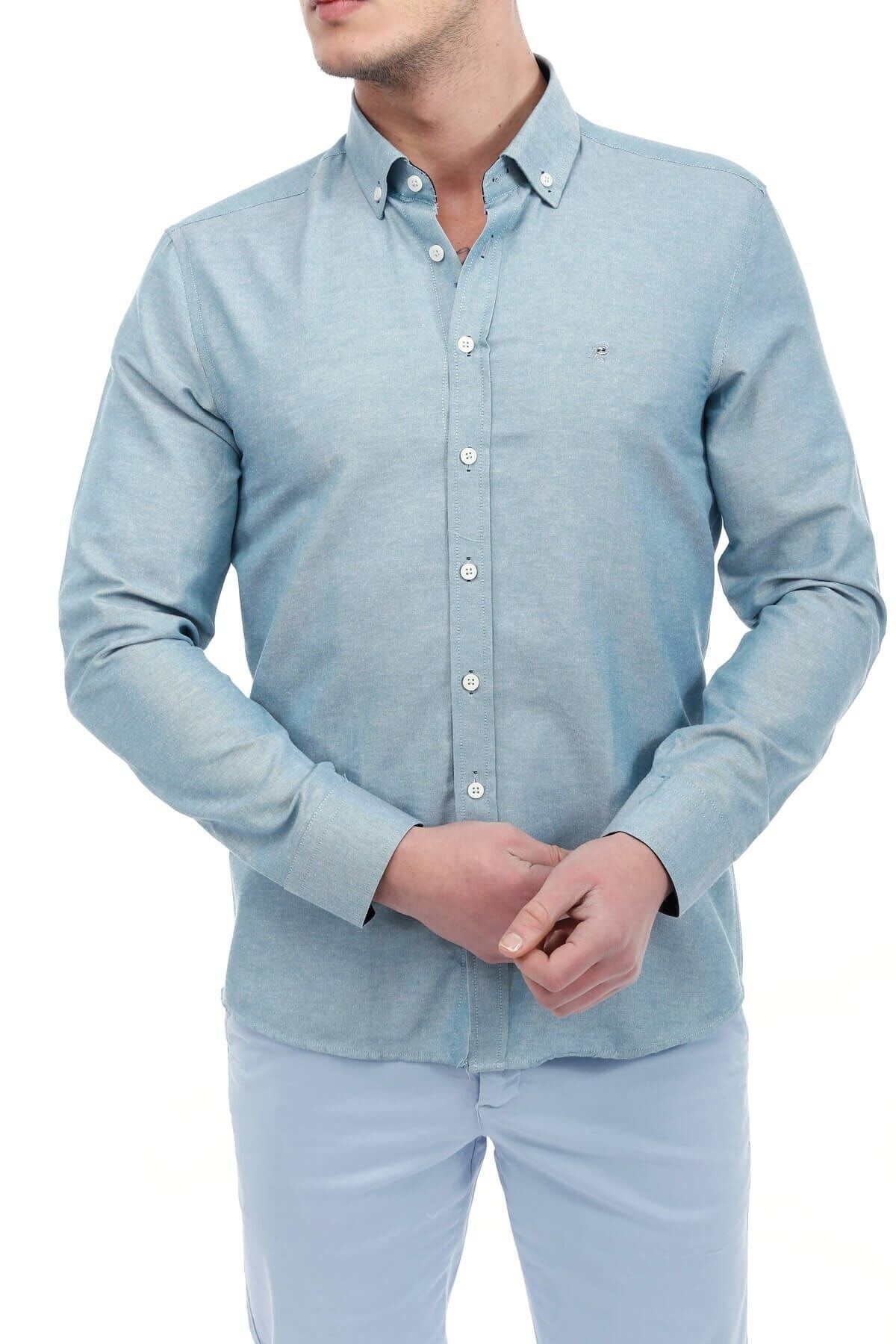 Açık Yeşil Slim Fit Gömlek