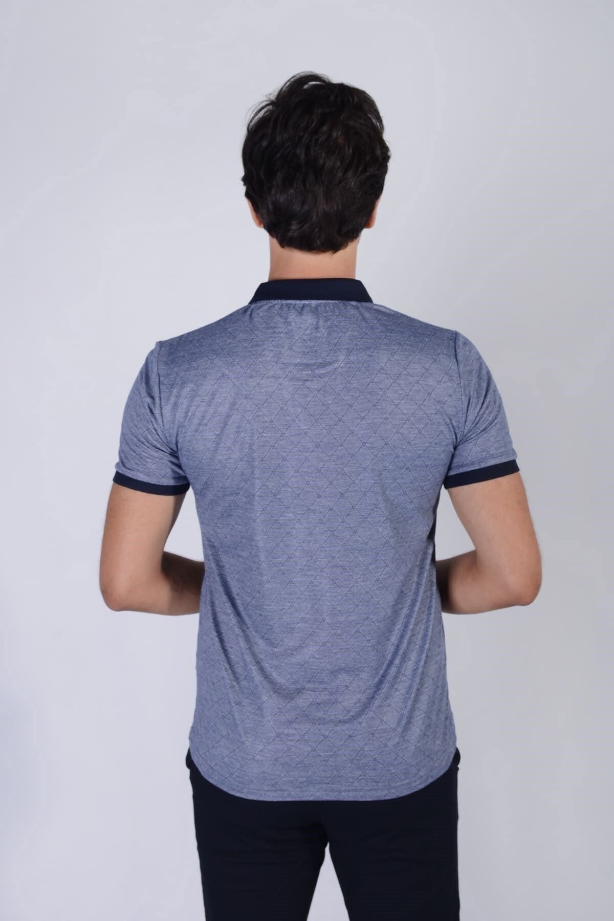 Erkek Polo Yaka T-shirt Ravanelli Jakarlı Viscon