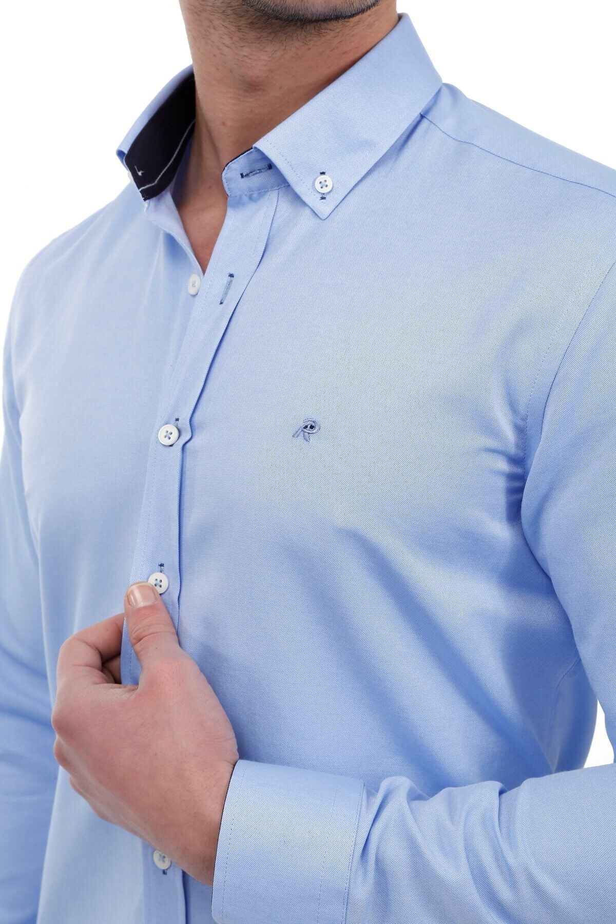 Mavi Slim Fit Gömlek