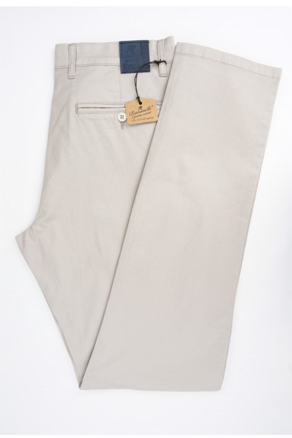 Erkek Bej Cepli Regular Fit Pantolon