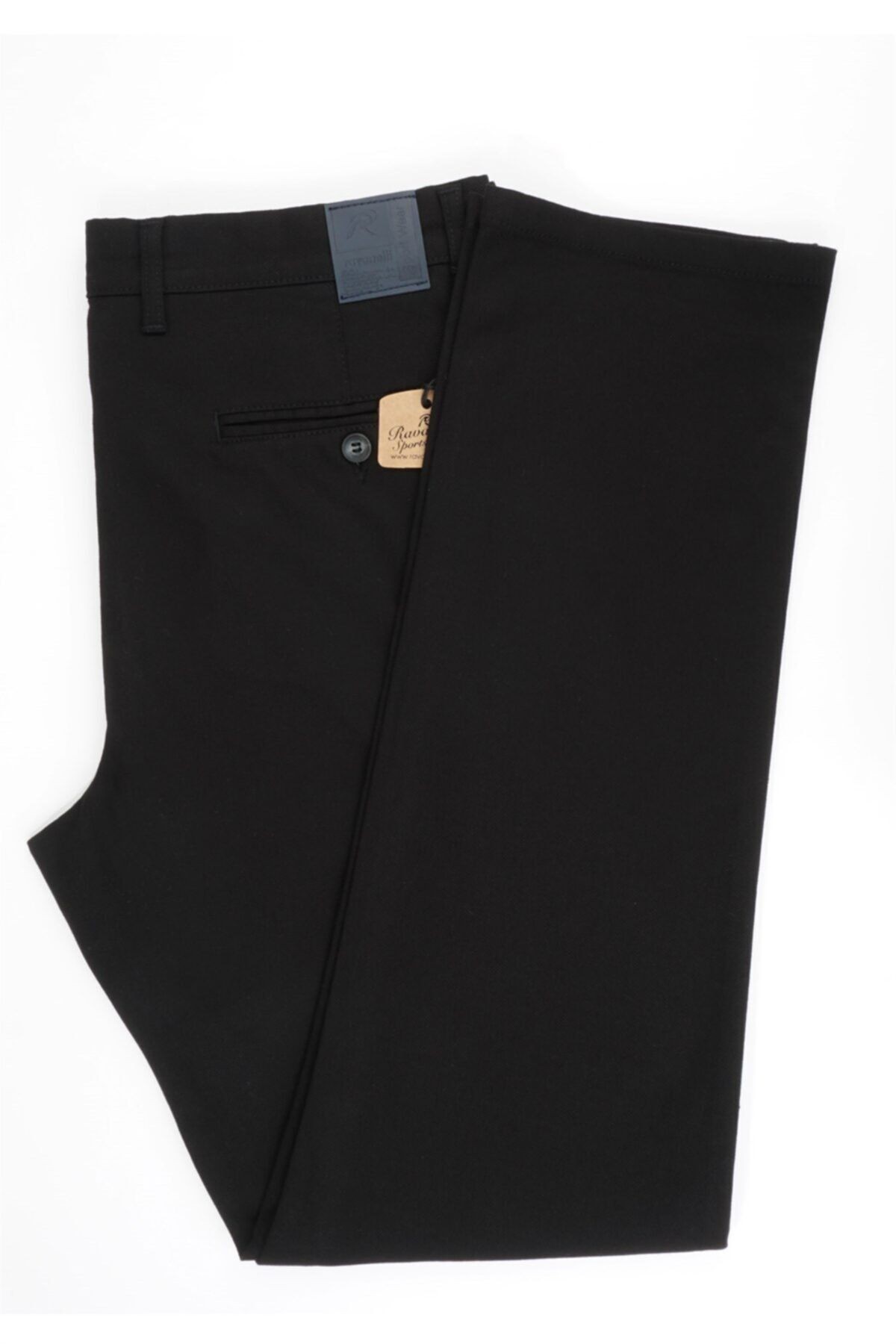 Erkek Siyah Regular Fıt Gabardin Pantolon