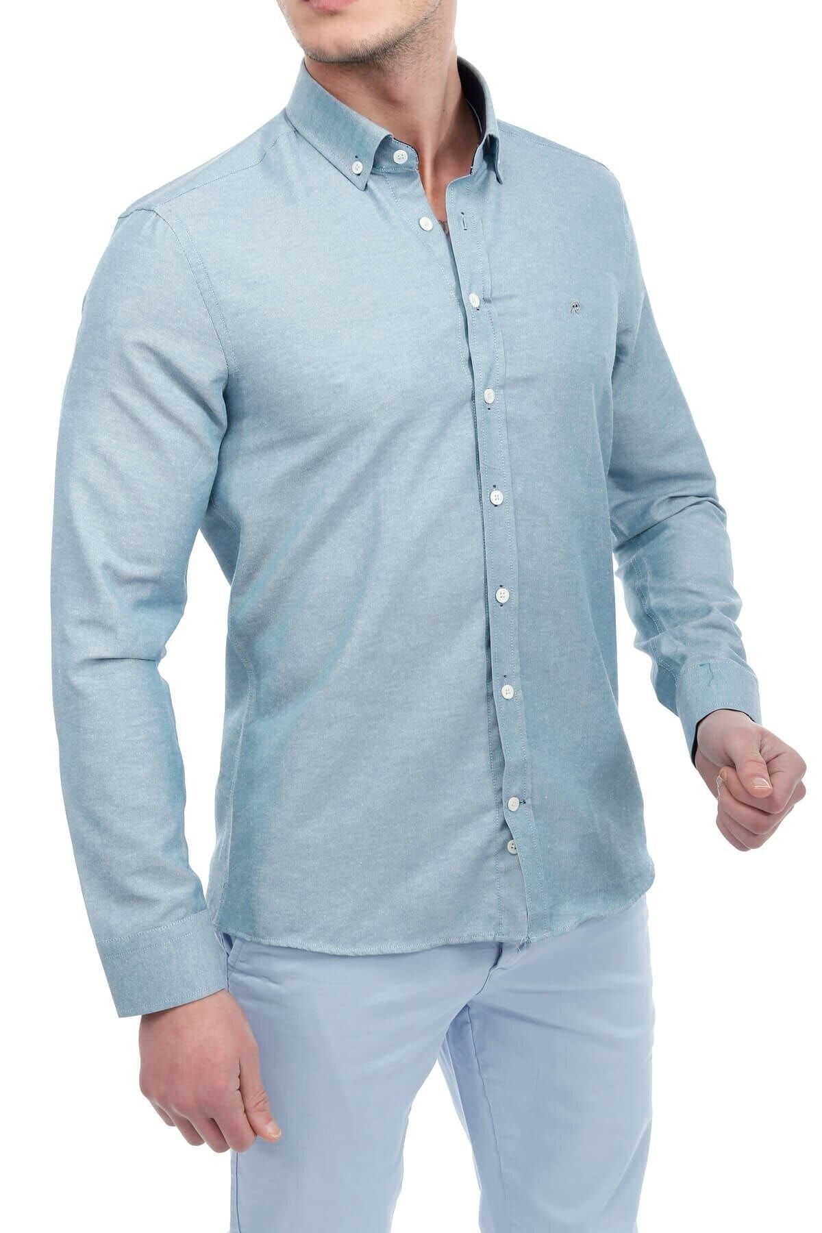 Açık Yeşil Slim Fit Gömlek