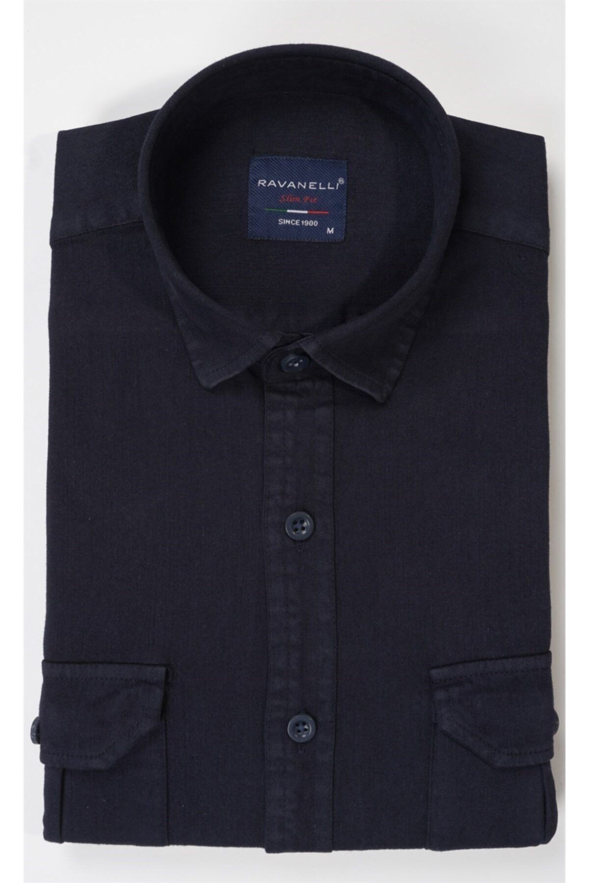 Extra Slim Fit Gabardin Çift Cep Erkek Gömlek