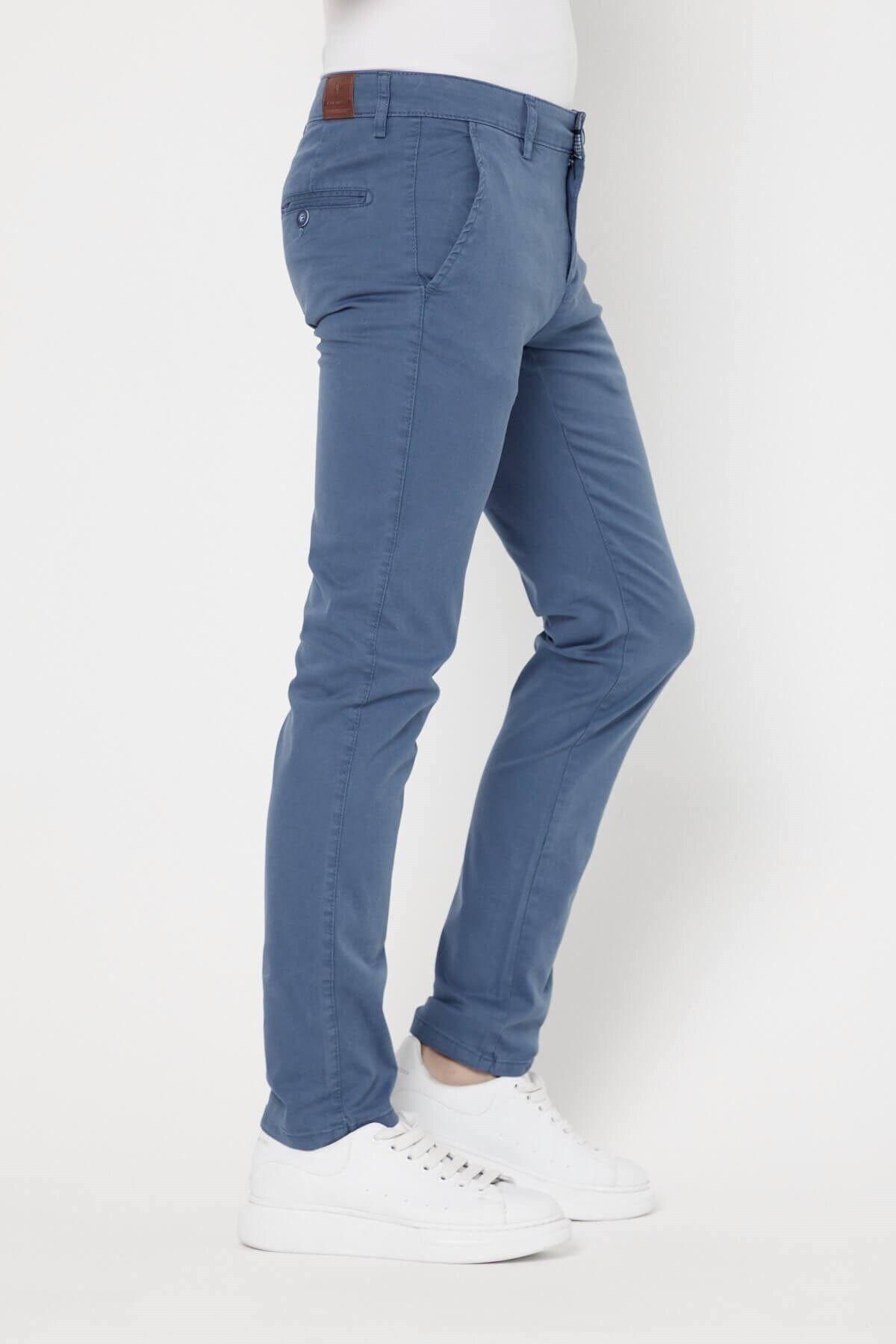 Parlement Gabardin Chıno Yan Cepli Keten Regular Fit Pantolon
