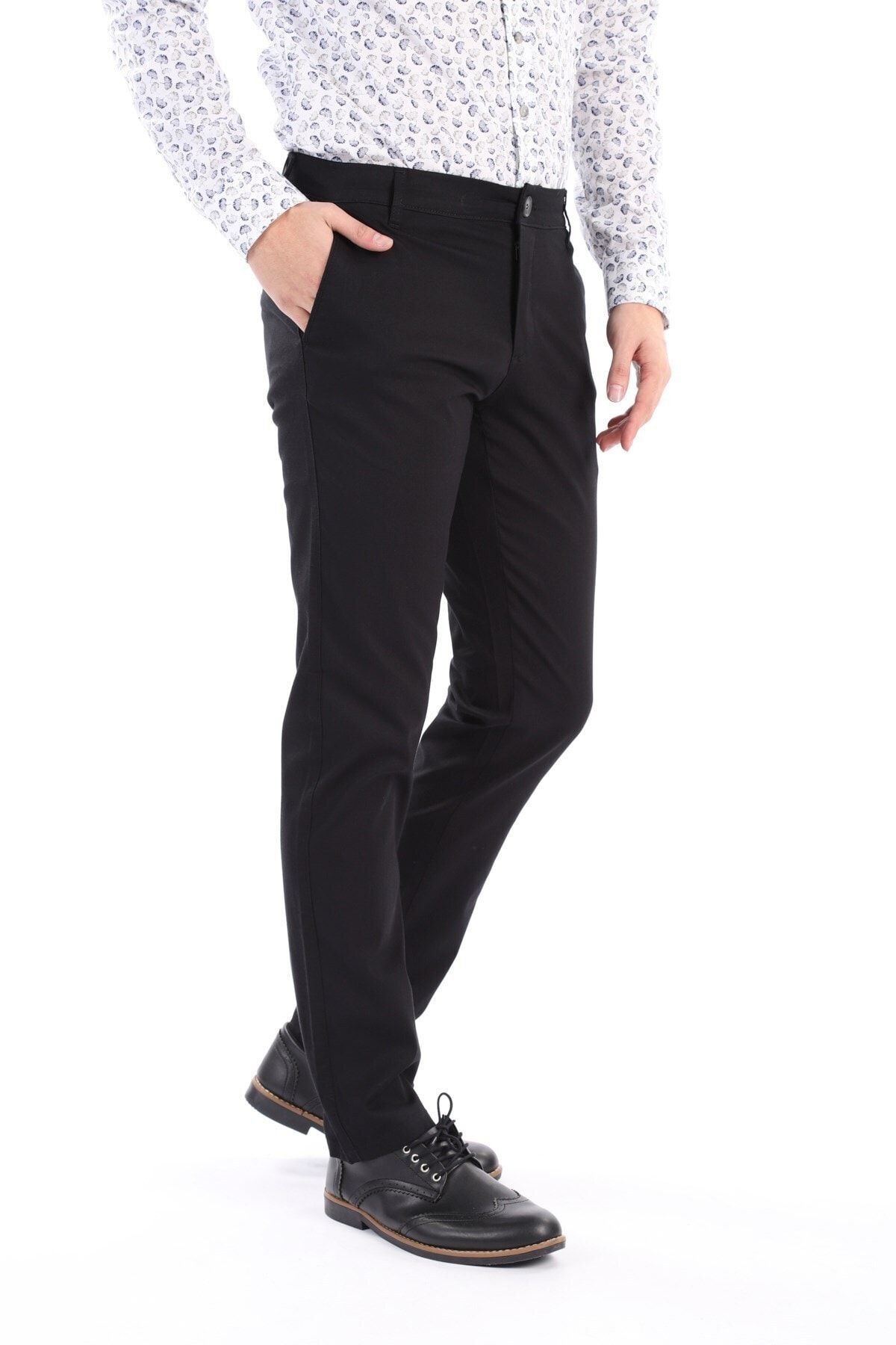 Erkek Lacivert Chıno Regular Fit Pantolon