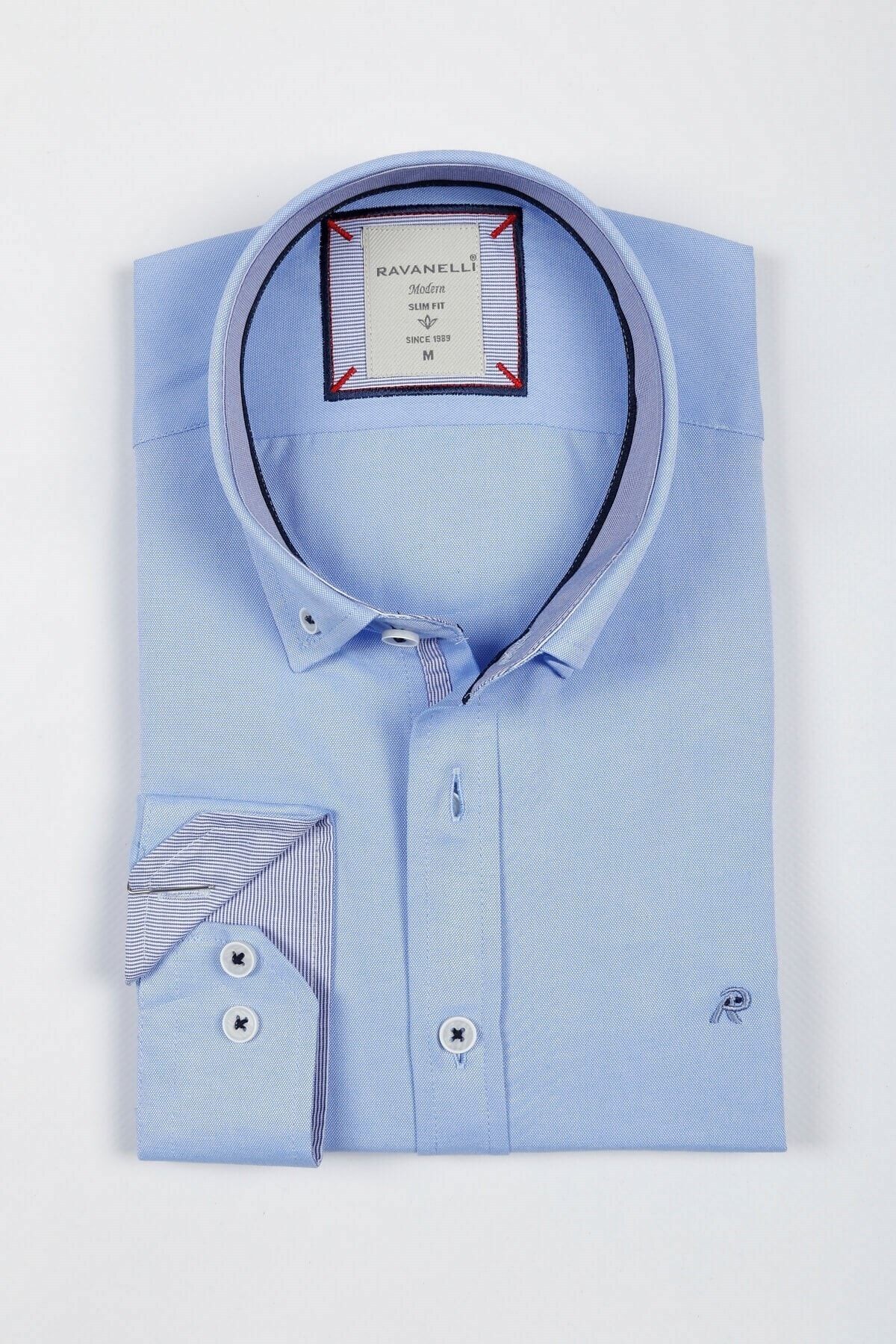 Mavi Slim Fit Gömlek