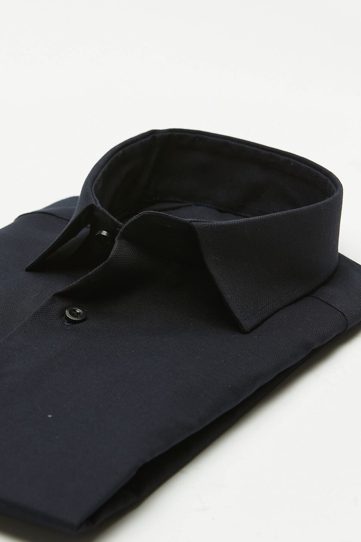 Lacivert Extra Slim Fit Uzun Kol Gömlek