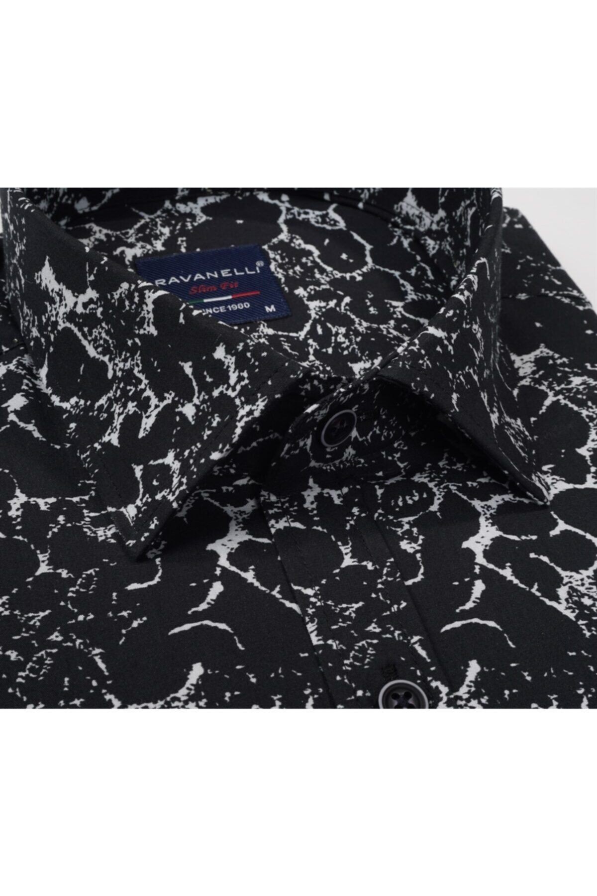 Slim Fit Dijital Baskılı Erkek Gömlek