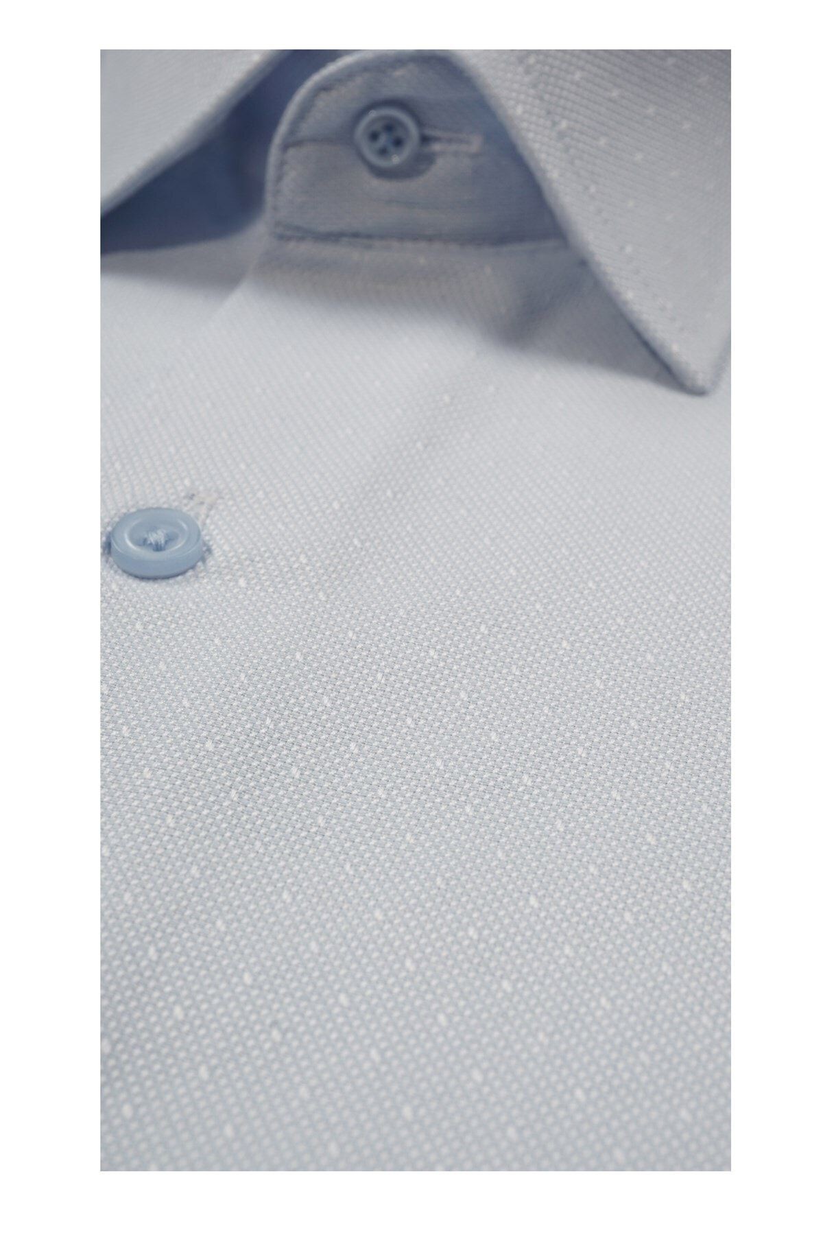 Slim Fit Armürlü Erkek Gömlek