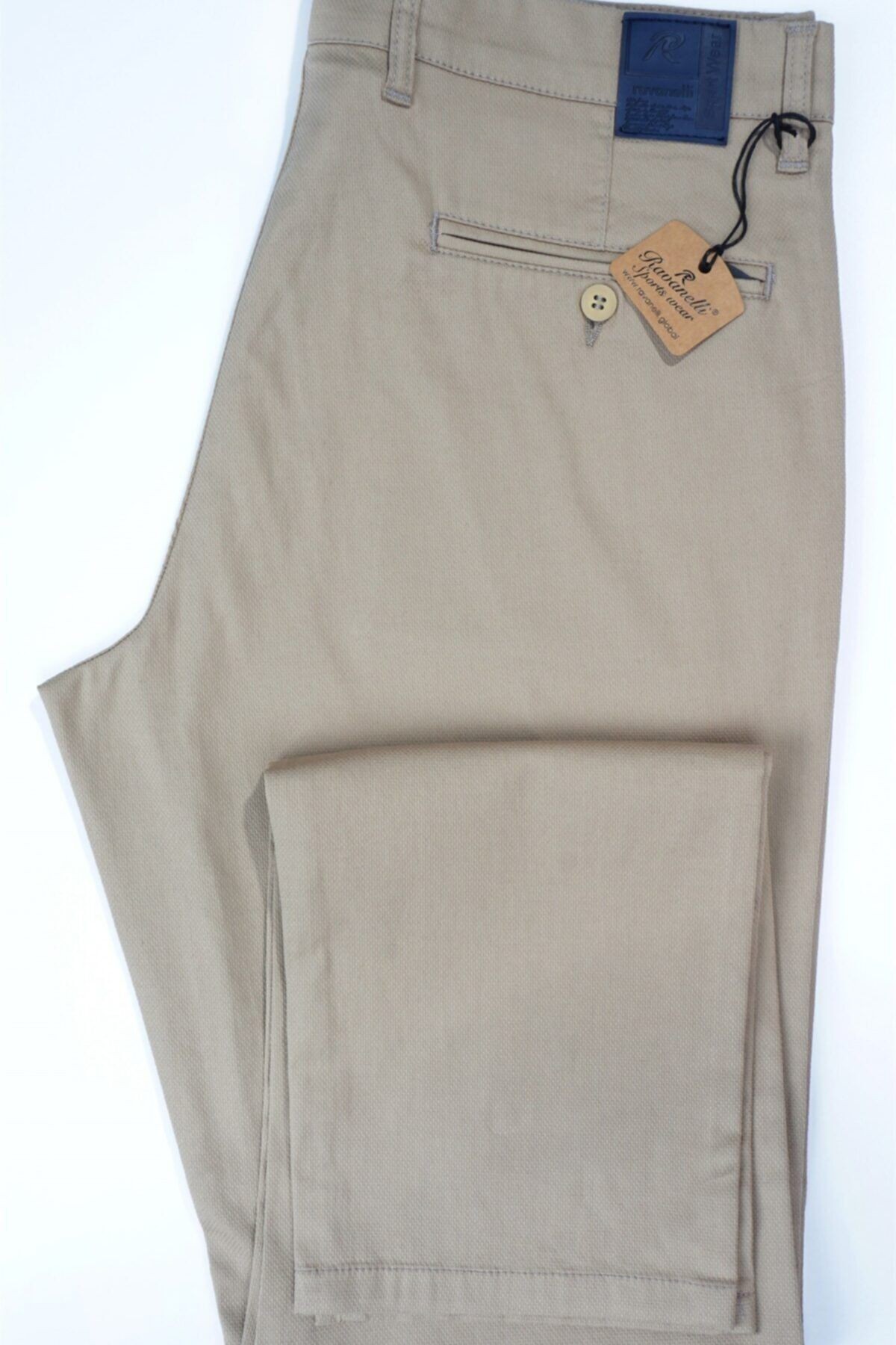 Erkek Bej Regular Fıt Gabardin Pantolon