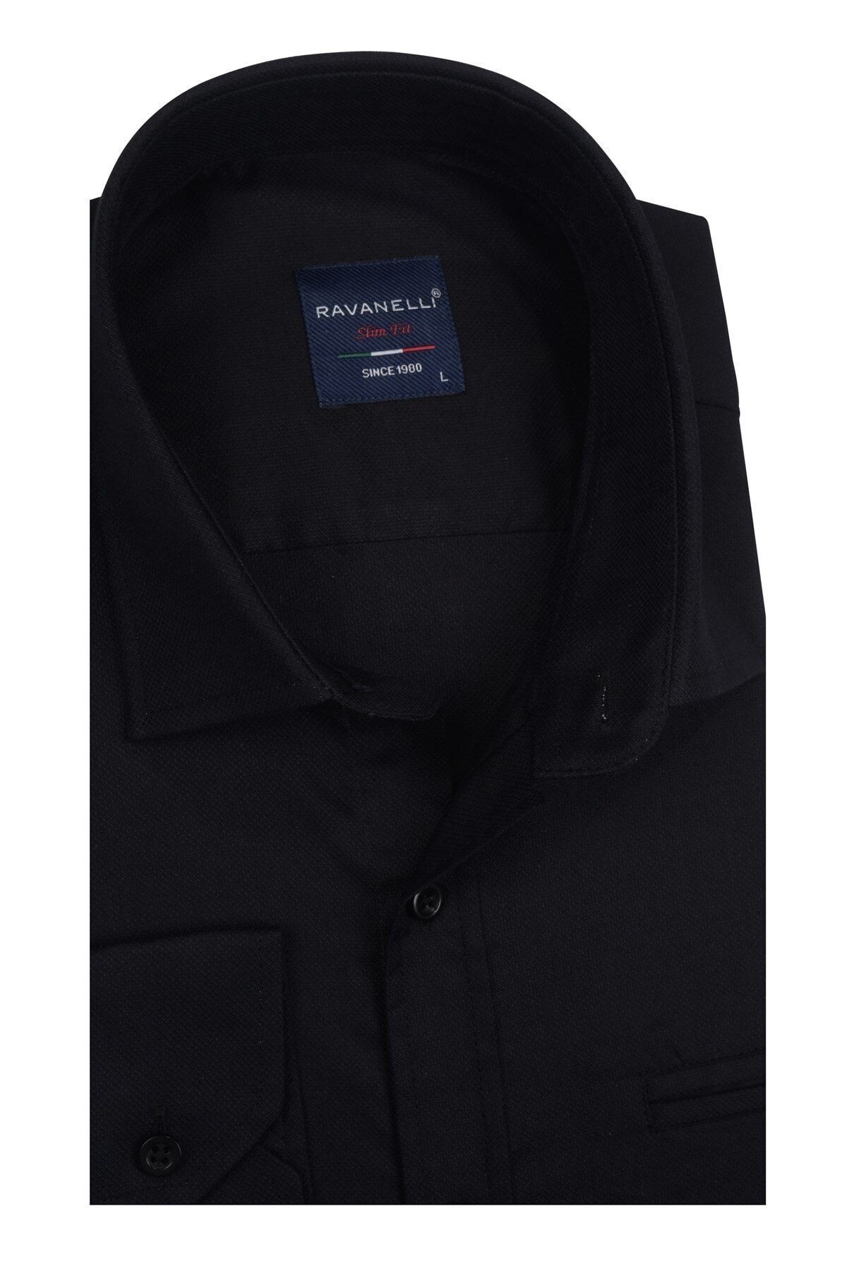 Slim Fit Oxford Likralı Erkek Gömlek
