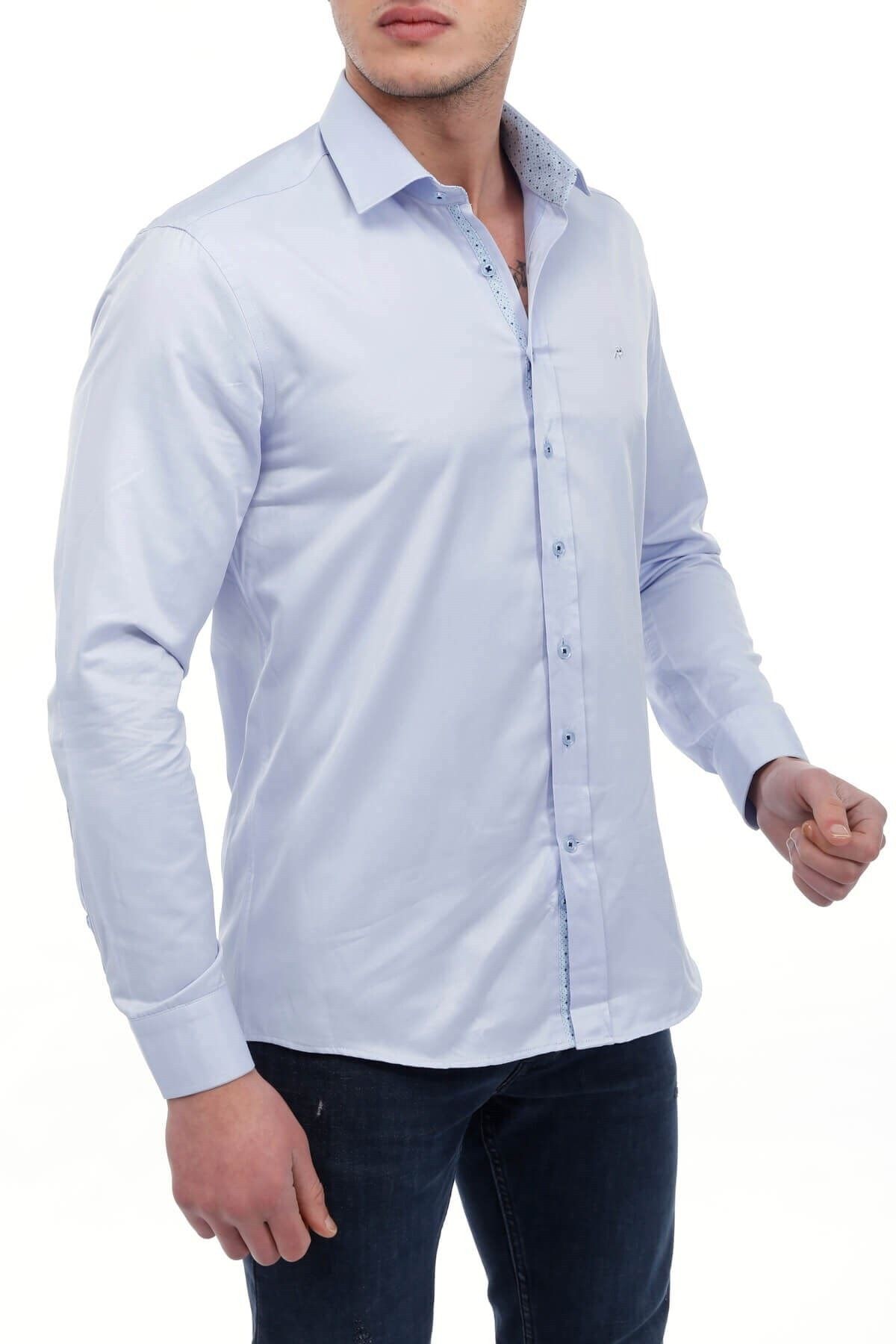Mavi Slim Fit Gömlek