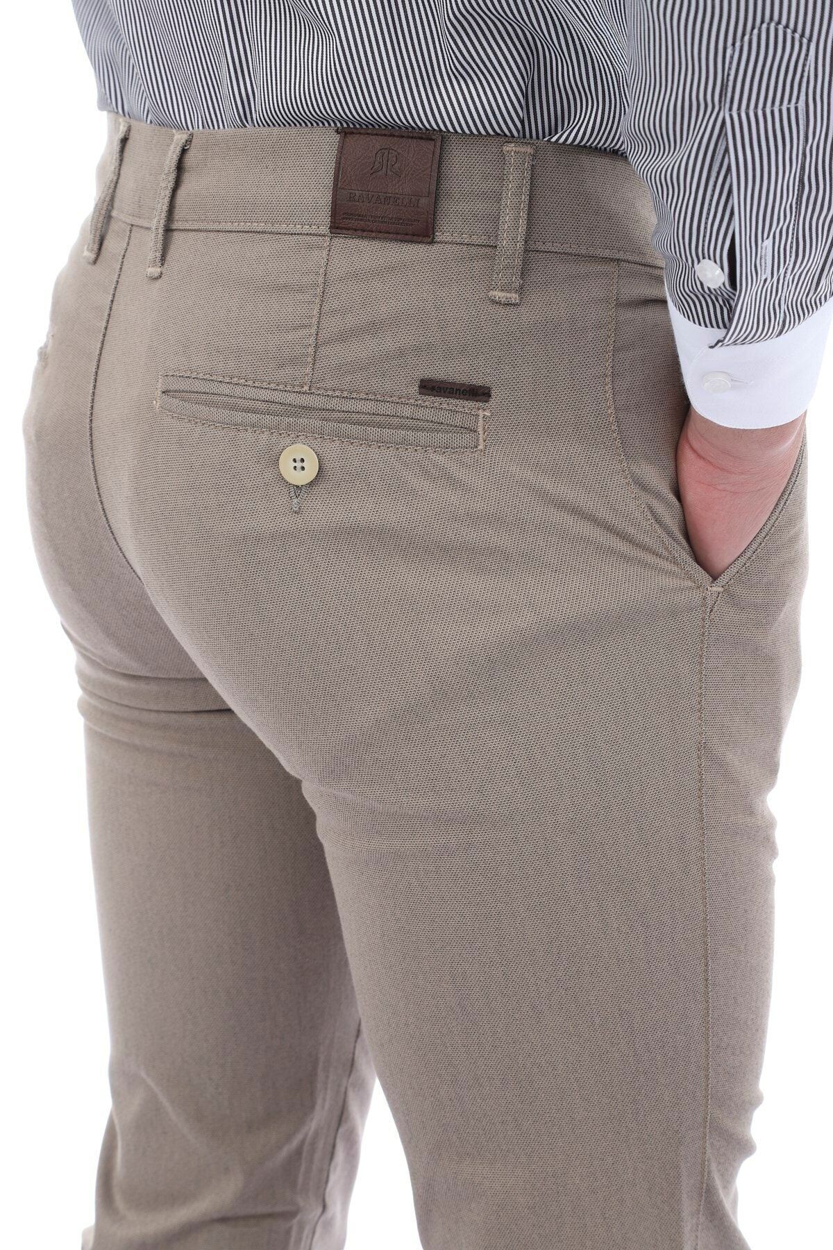 Erkek Bej Chıno Regular Fit Pantolon