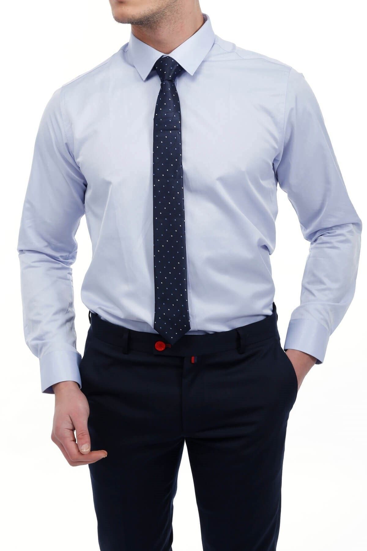 Açık Mavi Extra Slim Fit Gömlek